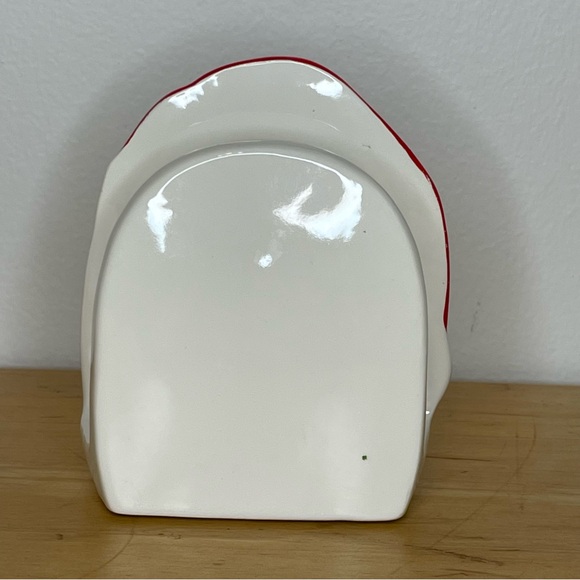 Vintage Norcrest Santa Claus Napkin Christmas Card Holder 4” Ceramic Japan - Picture 6 of 17